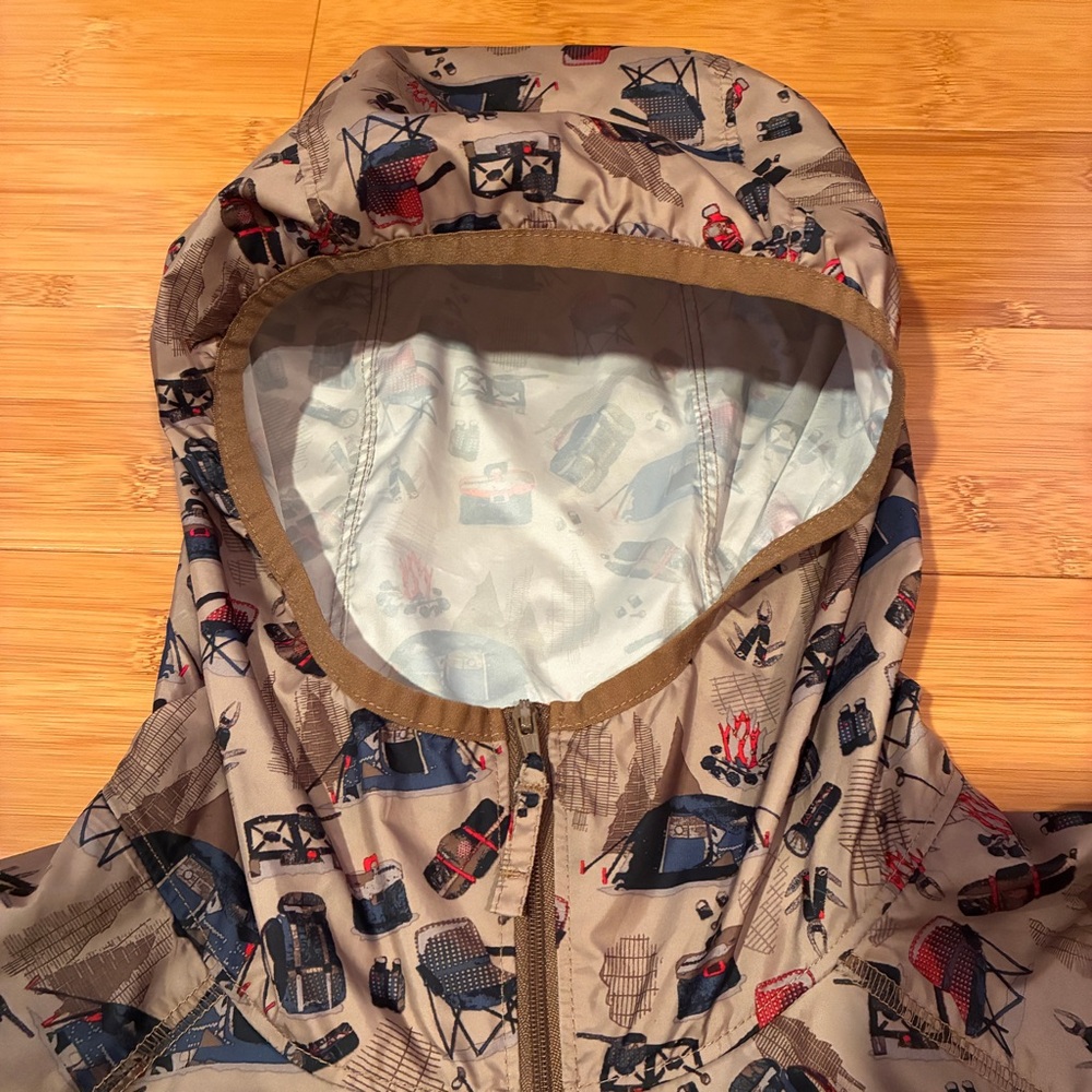 Columbia Camping Backpacking Windbreaker sz Med M lightweight hooded - Picture 4 of 9